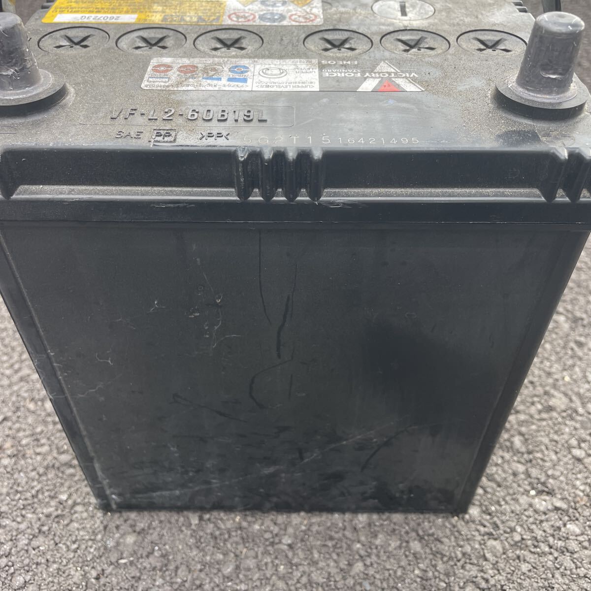 エネオスバッテリー　VF-L2-60B19L 中古品　送料着払い　ダイハツ　スズキ　日産　スバル_画像3