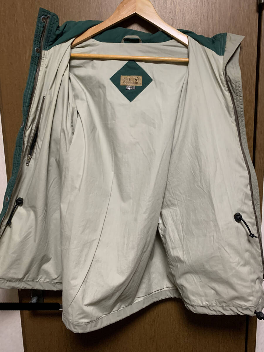 M【Jack Wolfskin｜アウター】ジャックウルフスキン グリーン系 コハーフコート マウンテンパーカー オールド_画像4