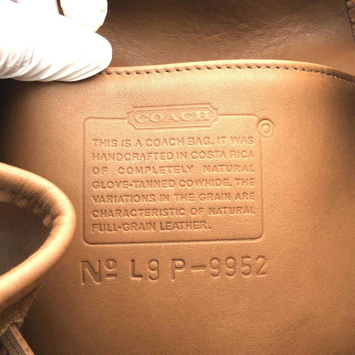 TY2824■COACH コーチ レザー ショルダーバッグ 巾着型 肩掛け 斜め掛け ブラウン オールドコーチ OLD COACH レディース_画像7