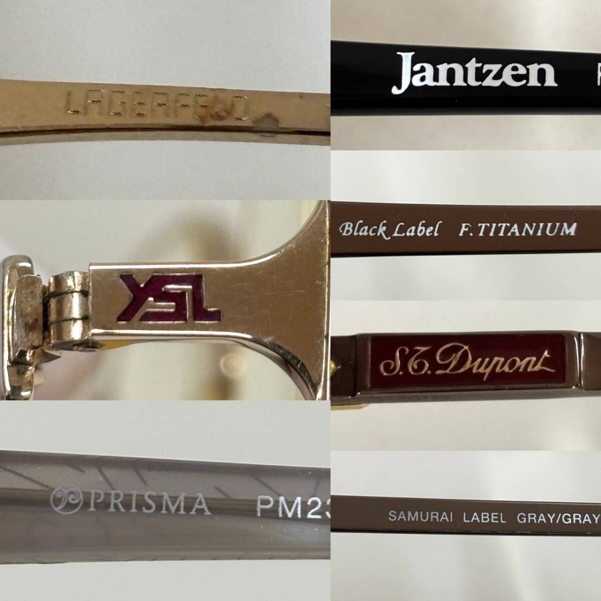 AY2850# очки много суммировать Jantzen BlackLabel S.T.Dupont YSL PRISMA др. бренд солнцезащитные очки 1 иен старт * очки с футляром 