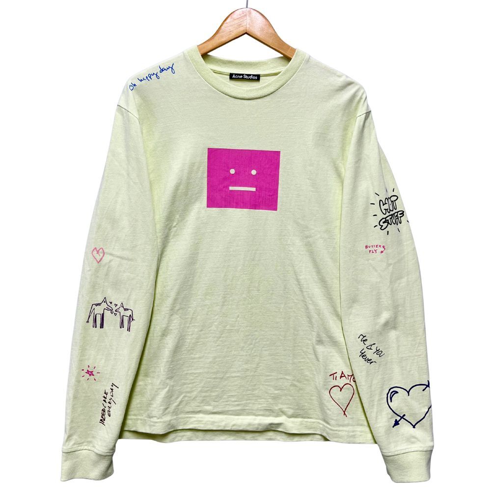 ACNE STUDIOS アクネストゥディオズ 品番 FA-UX-TSHI000227 プリント 長袖Ｔシャツ サイズ M 正規品 / 52727_画像1