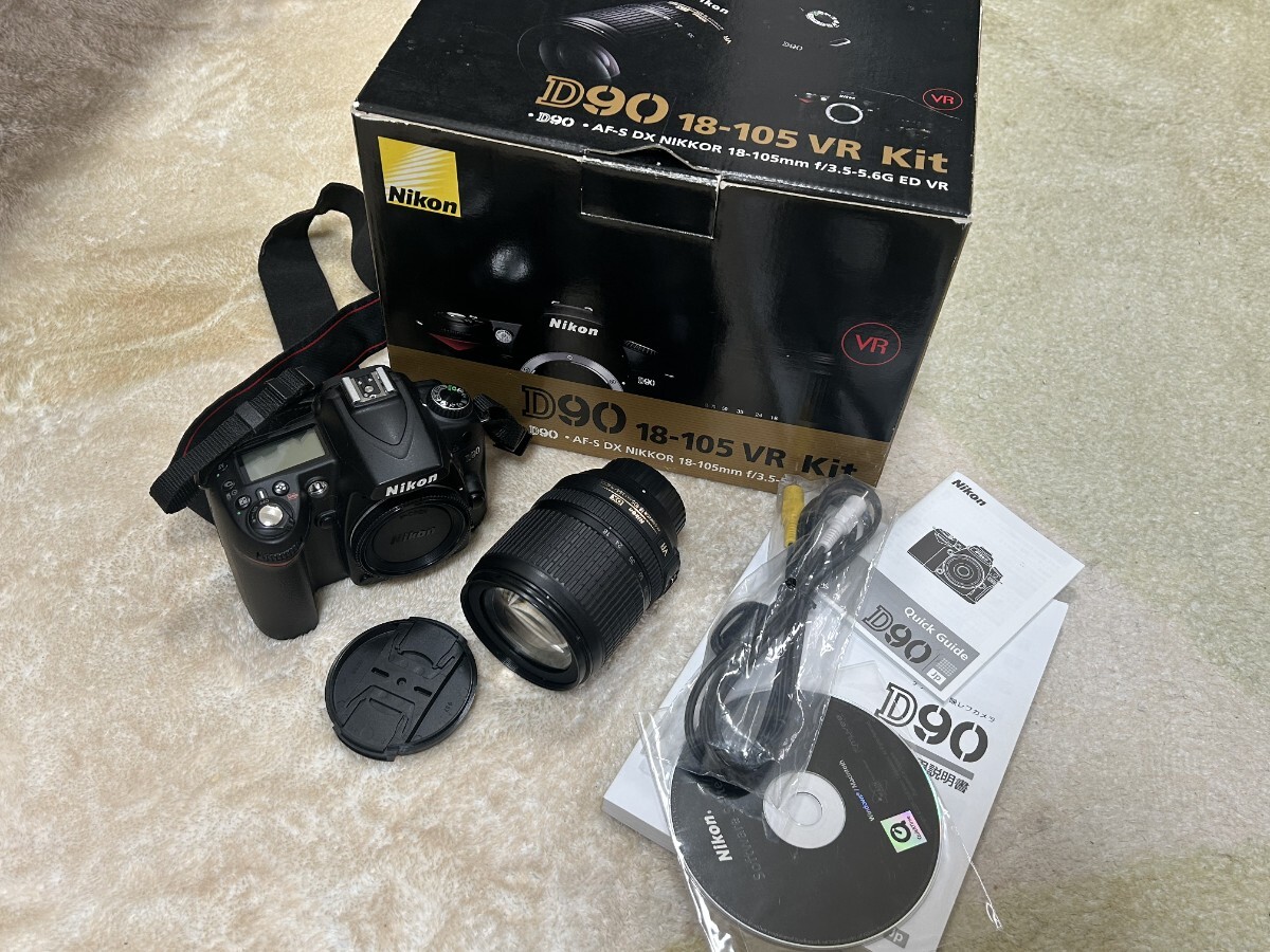 ニコン NIKON D90 デジタル一眼カメラ AF-S NIKKOR 18-105 VR レンズ KIT _画像1