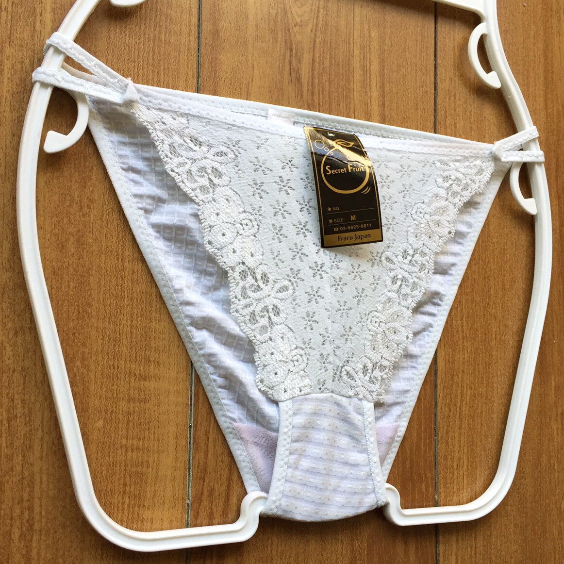 新品・未使用♪【特価★Secret Fruit】おしゃれでセクシーなレース♪サラサラ光沢生地も可愛い/水色/M★パンティ/ショーツ/レディース下着_画像6