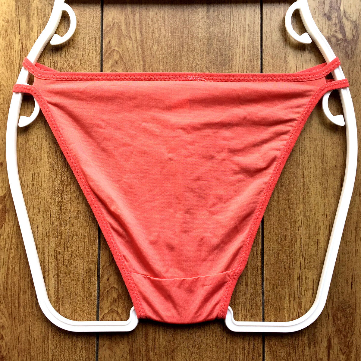 新品・未使用♪【Secret Fruit】おしゃれでセクシーなレース♪サラサラ光沢も可愛い/コーラルピンク/M★パンティ/ショーツ/レディース下着_画像8