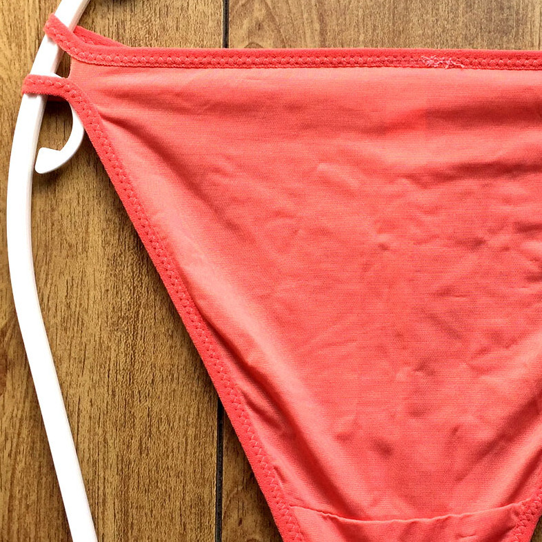 新品・未使用♪【Secret Fruit】おしゃれでセクシーなレース♪サラサラ光沢も可愛い/コーラルピンク/M★パンティ/ショーツ/レディース下着_画像9