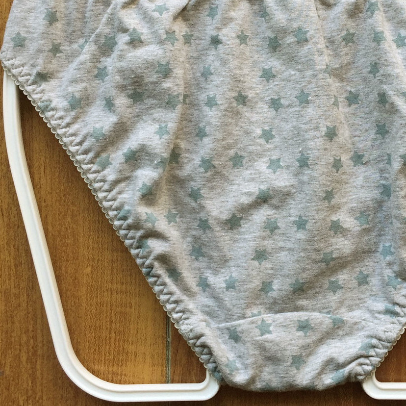 新品・未使用♪【T・S・L】お星さまがいっぱいかわいくキュート!ガーリーなコットンランジェ/グレー/M★パンティ/ショーツ/レディース下着_画像9