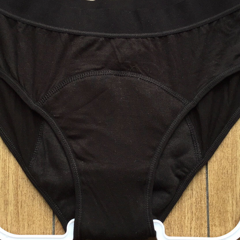 新品・未使用♪【XAZK】安定感とフィット感ある快適スタイル！ふんわり柔らか吸水サニタリー/黒/M★パンティ/ショーツ/レディース下着_画像3