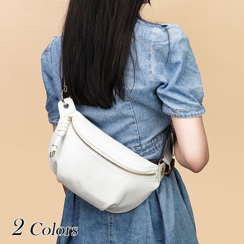 ボディバッグ・ウエストポーチ　ホワイト _画像2