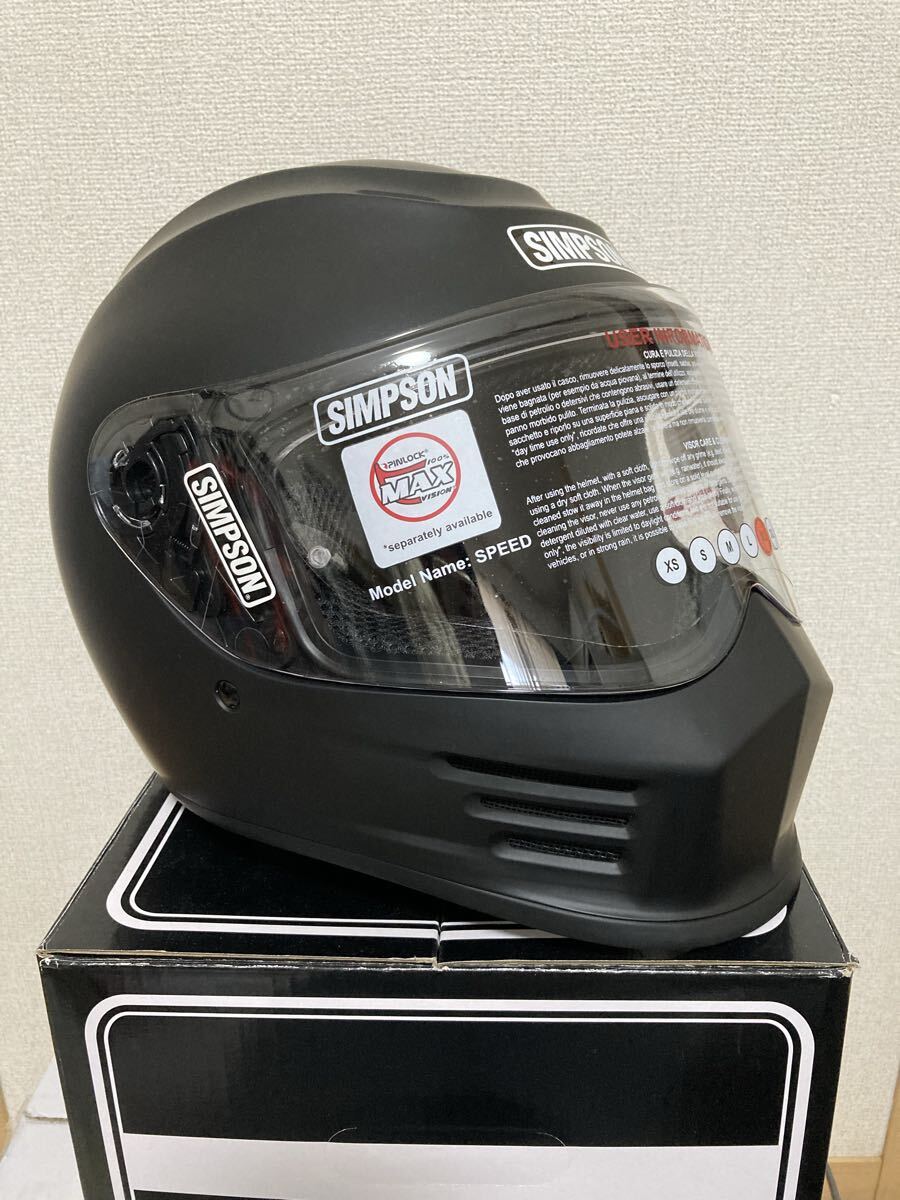 SIMPSON скорость Bandit шлем ( матовый черный ) XL размер 