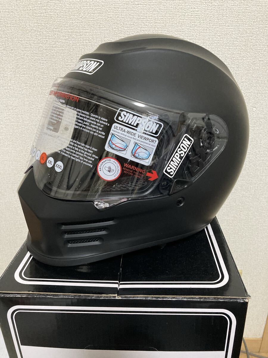 SIMPSON скорость Bandit шлем ( матовый черный ) XL размер 