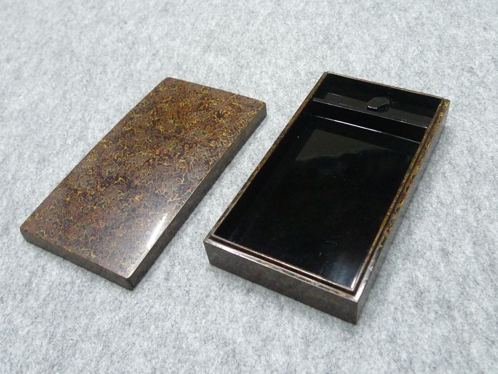 2点セット 津軽塗 伝統工芸 小物入れ 筆入れ 小箱 ペンケース_画像5