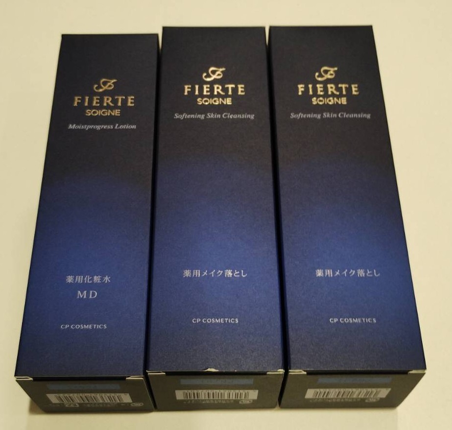 7936 ソワーニュ フィエルテ クレンジング 薬用メイク落とし n AL 2個 ローション 薬用化粧水ｄ MD 1個 未使用品_画像2