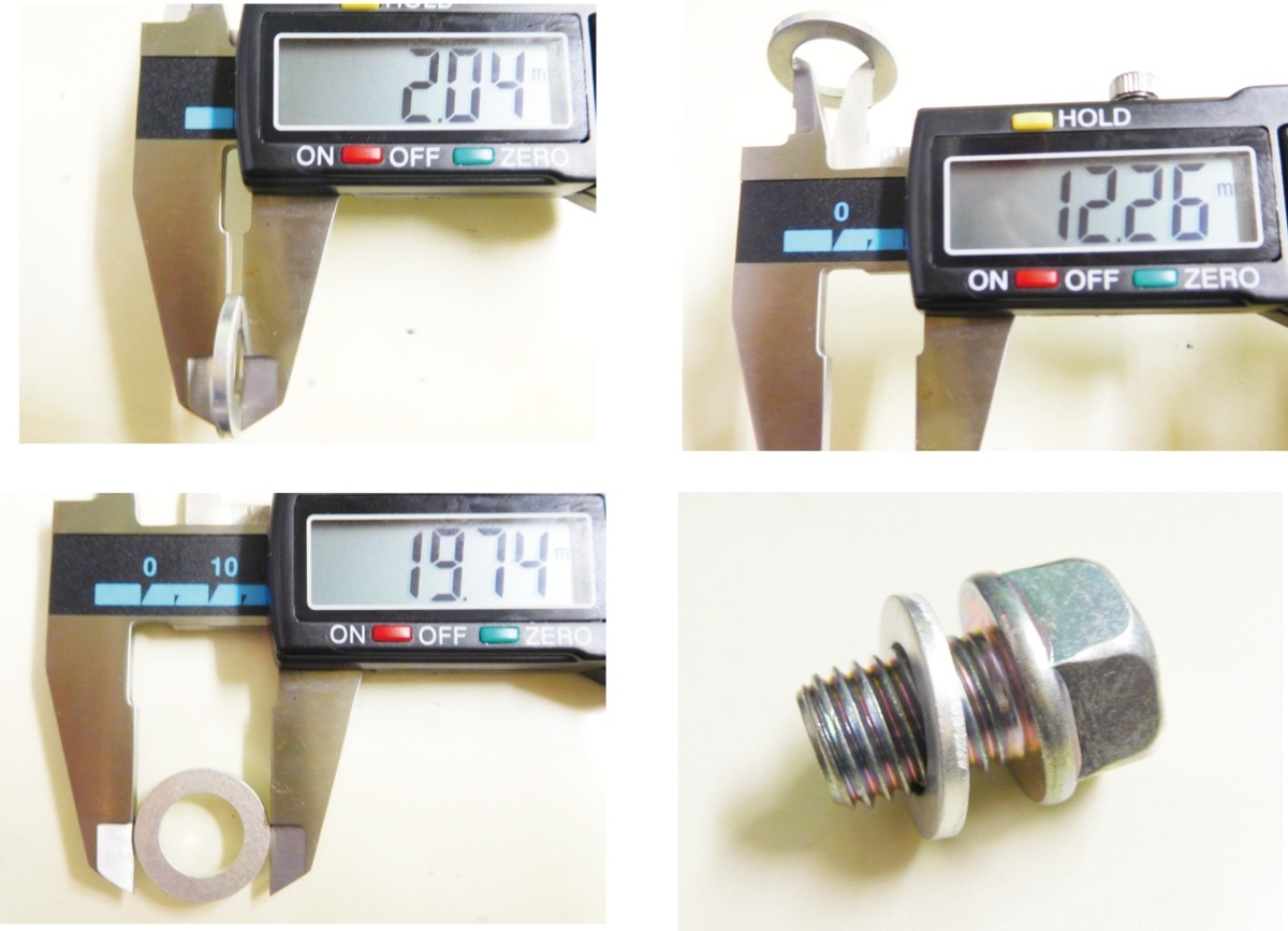 JA10 スーパーカブ110 ホンダ純正 オイル交換ステッカー6枚&M12オイルオイルドレンパッキン6枚セット 送料185円_画像3