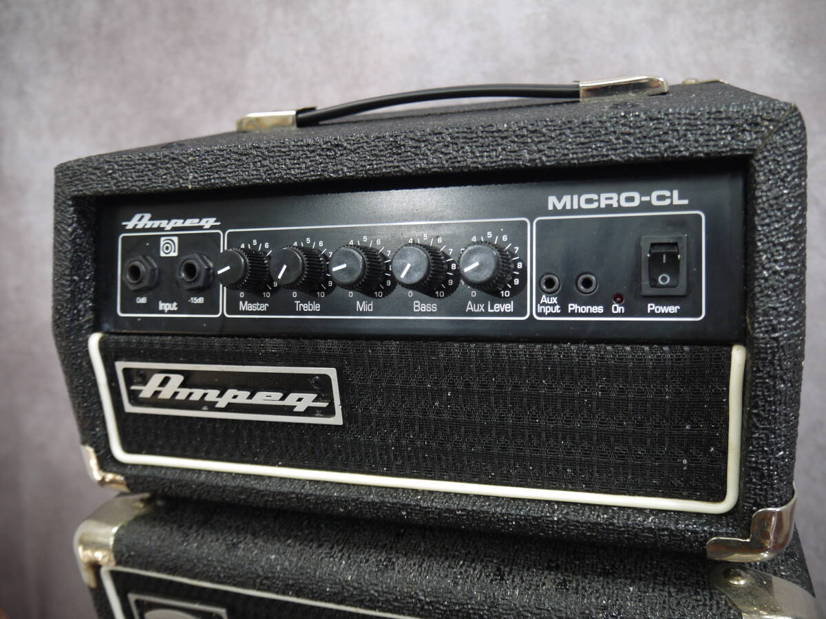 Ampeg アンペグ ■ヘッドMICRO-CL キャビネットMC-210E■ベース用スタックアンプ 即戦力です!_画像3