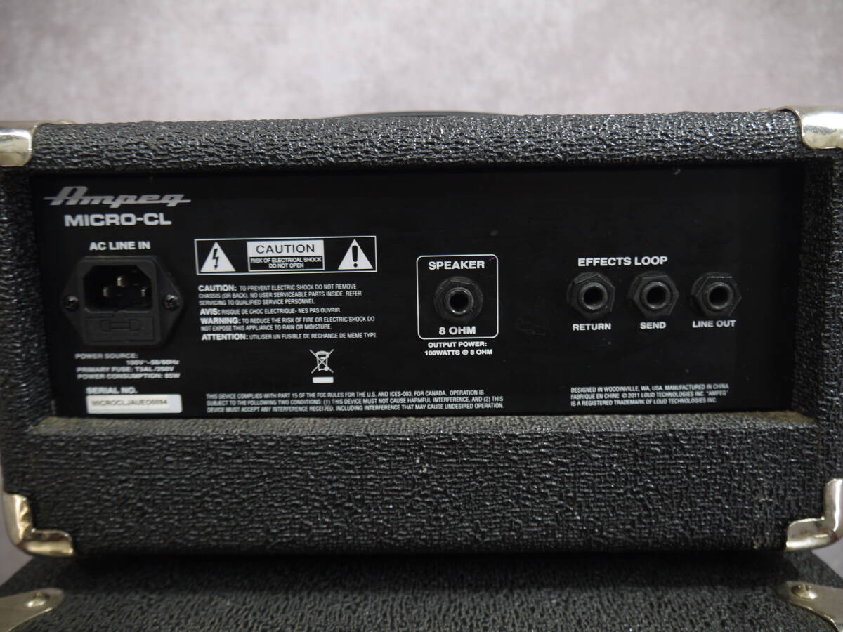 Ampeg アンペグ ■ヘッドMICRO-CL キャビネットMC-210E■ベース用スタックアンプ 即戦力です!_画像4