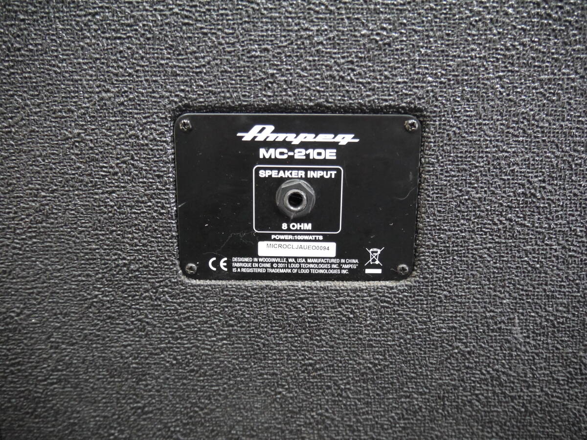 Ampeg アンペグ ■ヘッドMICRO-CL キャビネットMC-210E■ベース用スタックアンプ 即戦力です!_画像7
