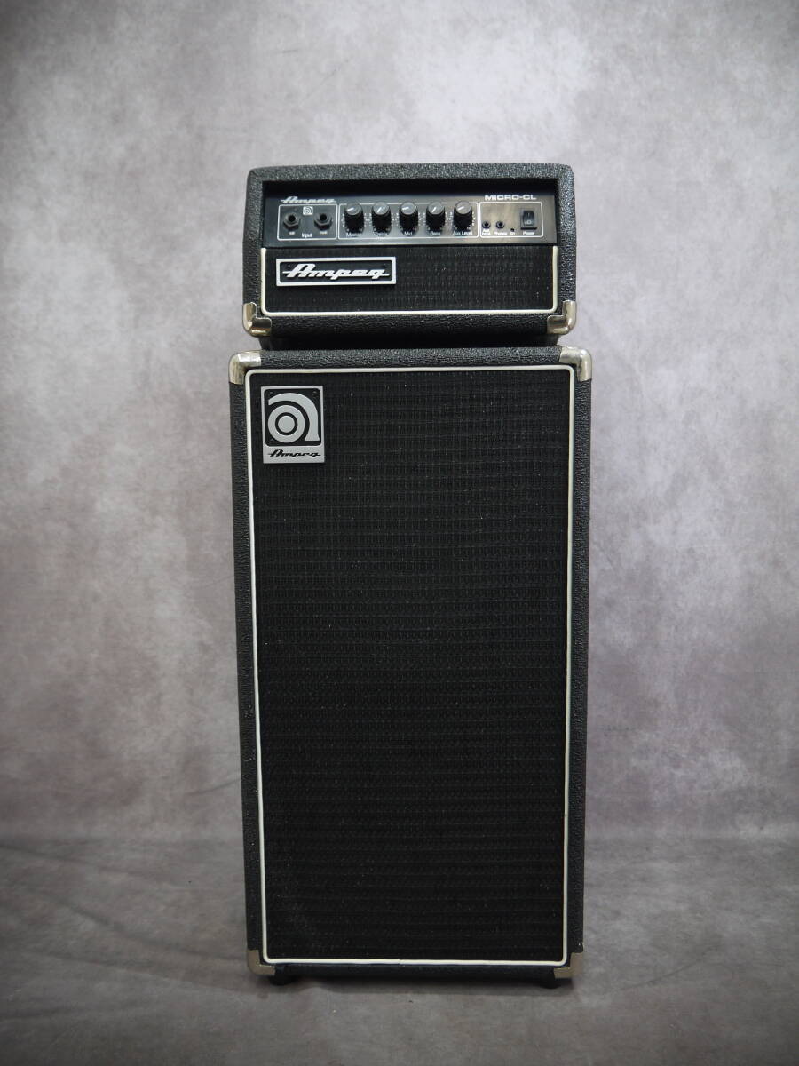 Ampeg アンペグ ■ヘッドMICRO-CL キャビネットMC-210E■ベース用スタックアンプ 即戦力です!_画像1