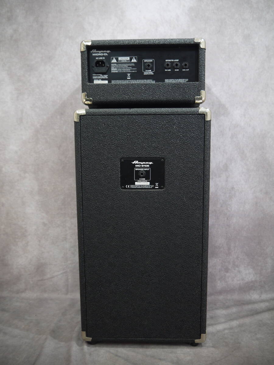 Ampeg アンペグ ■ヘッドMICRO-CL キャビネットMC-210E■ベース用スタックアンプ 即戦力です!_画像2