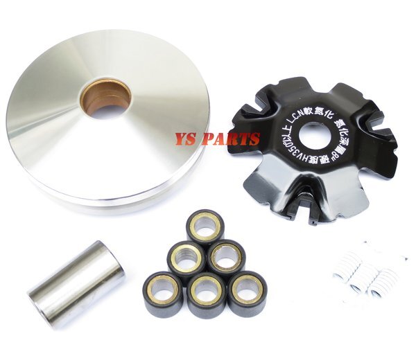 [正規品]ライブディオZX/ライブディオJ[AF34/AF35]横綱ハイスピードプーリー[ウエイトローラー6個+ランププレート+プーリーボス付]_画像2