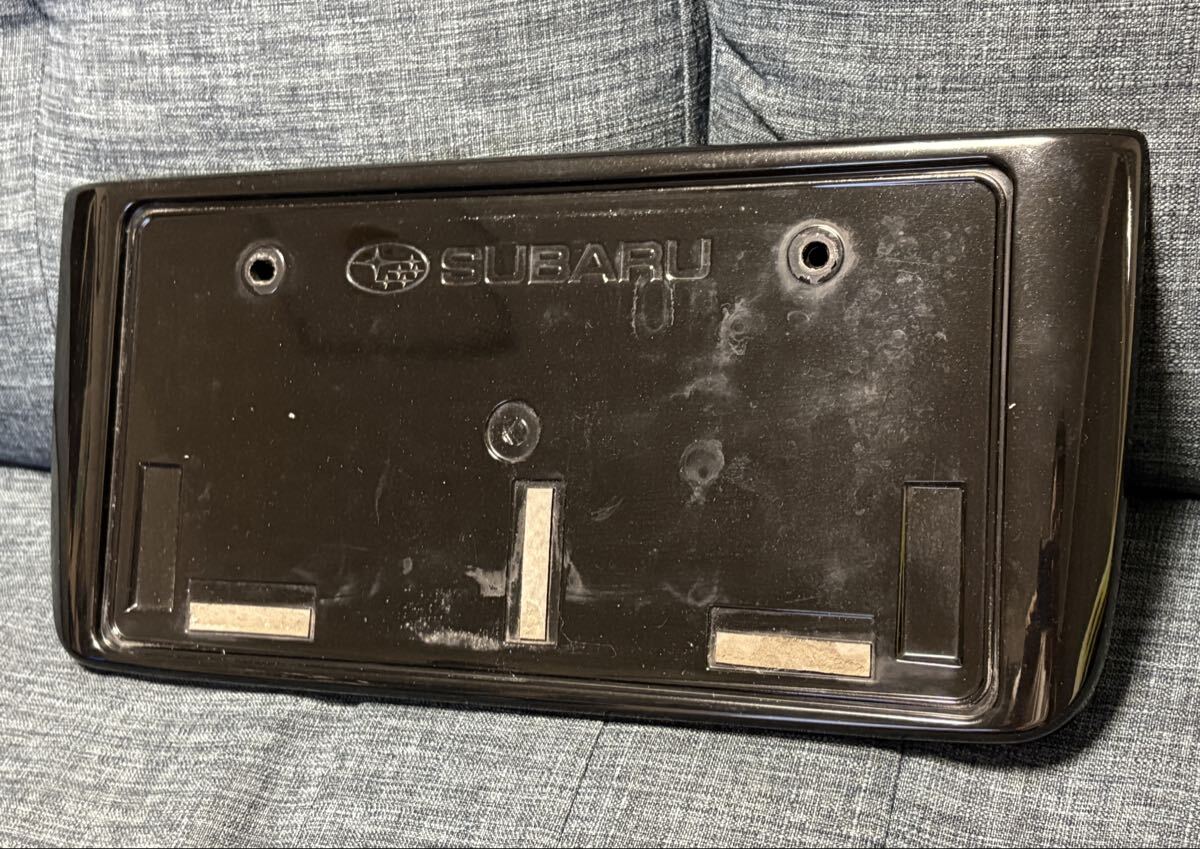 【送料無料】スバル カラードナンバープレートベース 前後セットブラック_画像3
