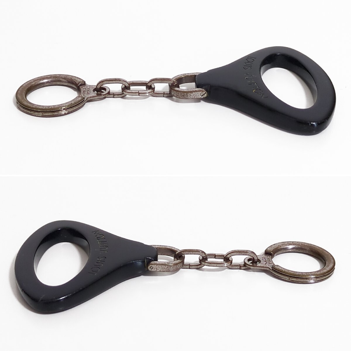 S2705* стоимость доставки 198 иен ~ LOUIS VUITTON Louis Vuitton porutokre epi Z кольцо для ключей брелок для ключа M63832 черный × серебряный цвет 