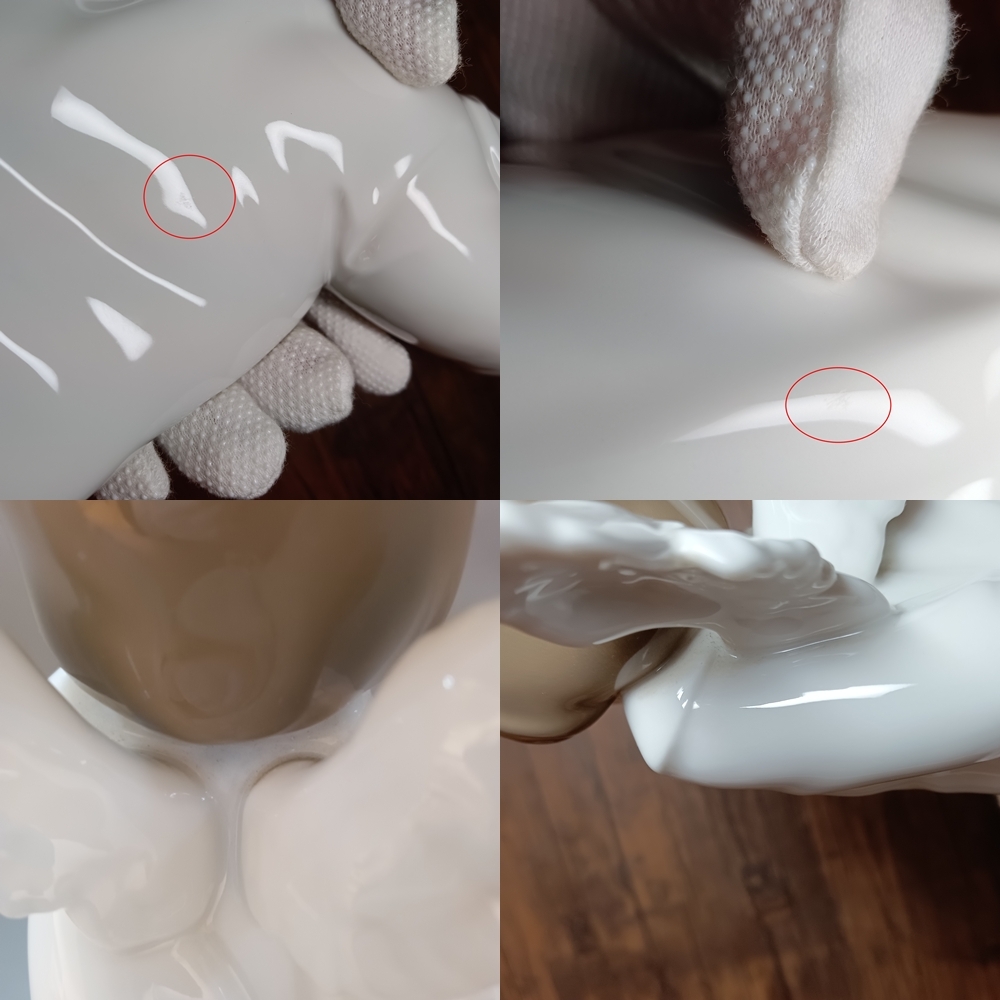 ◆LLADRO リヤドロ 4960 天使の考えごと (わかってきたぞ) 陶器 人形 フィギュリン◆HKAS37338_画像8