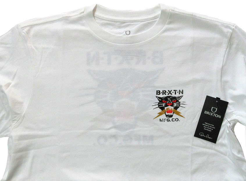 BRIXTON ブリクストン SPARKS Tシャツ Lサイズ 白 ホワイト 半袖_画像5