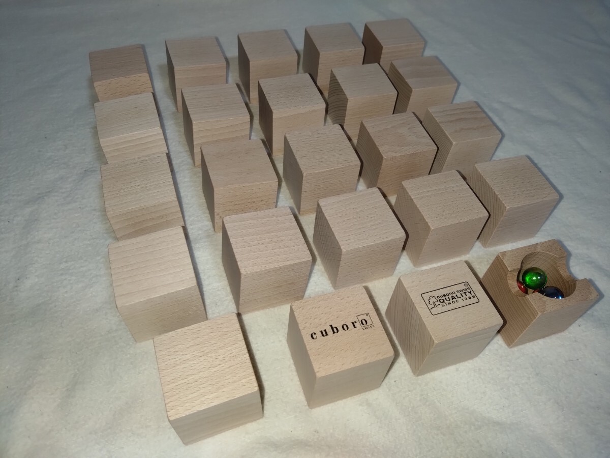 [正規輸入品] キュボロ スタンダード 54ピース 知育玩具 木製 中古品 cuboro standard _画像3