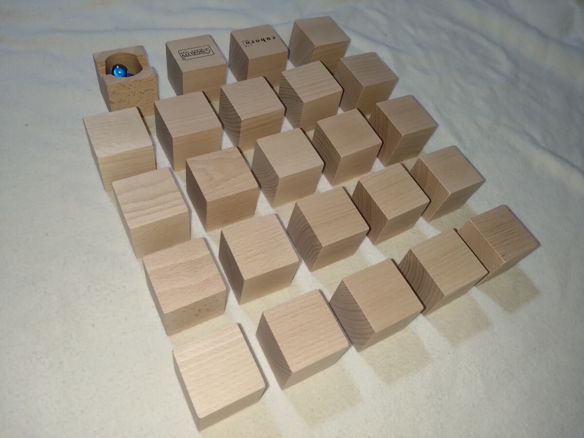 [正規輸入品] キュボロ スタンダード 54ピース 知育玩具 木製 中古品 cuboro standard _画像4