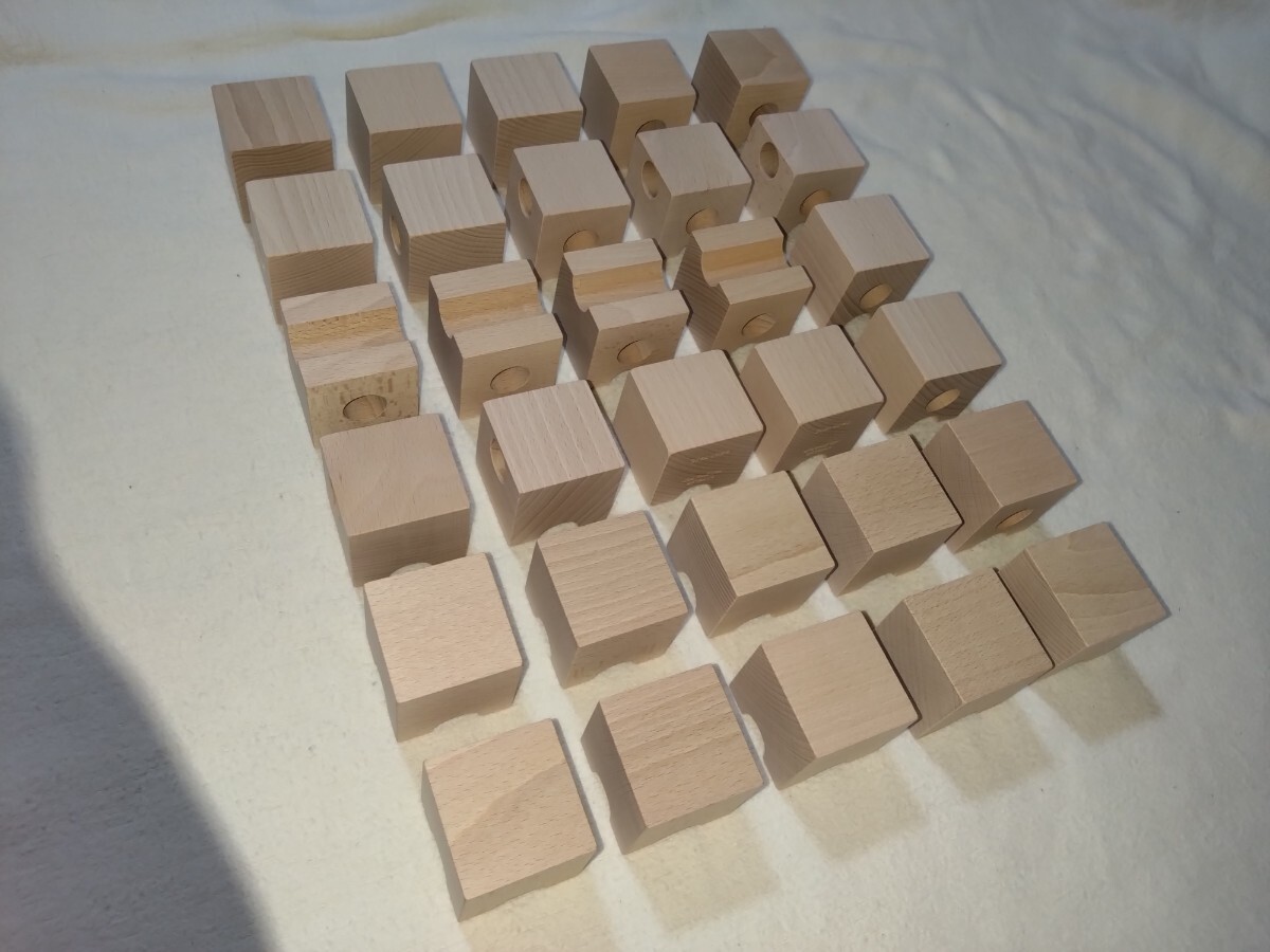 [正規輸入品] キュボロ スタンダード 54ピース 知育玩具 木製 中古品 cuboro standard _画像6