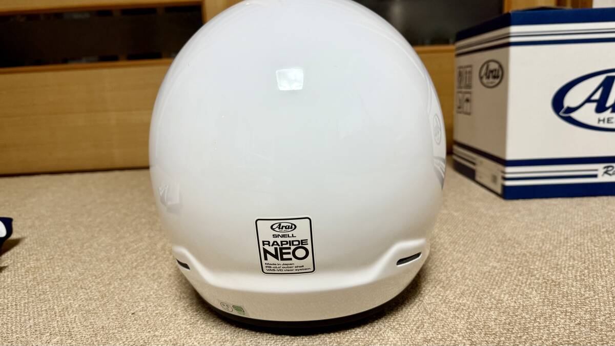 【送料無料】 アライ ラパイド ネオ RAPIDE NEO ホワイト XL *訳あり Arai rapide-neo ラパイドネオ_画像4
