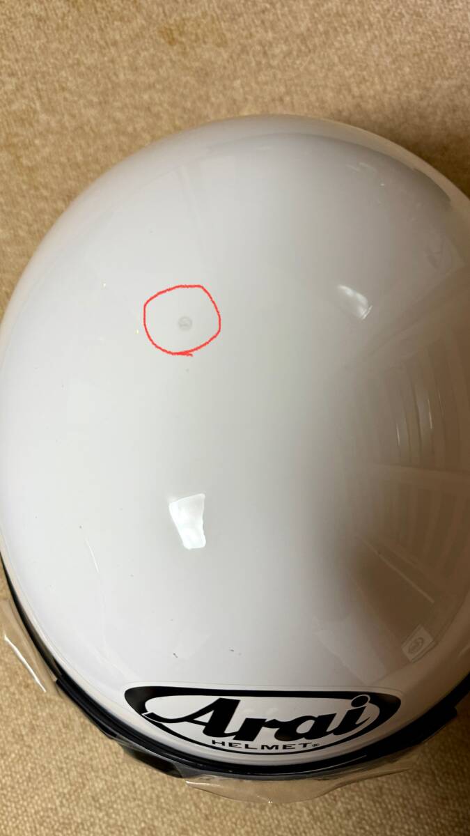 【送料無料】 アライ ラパイド ネオ RAPIDE NEO ホワイト XL *訳あり Arai rapide-neo ラパイドネオ_画像7