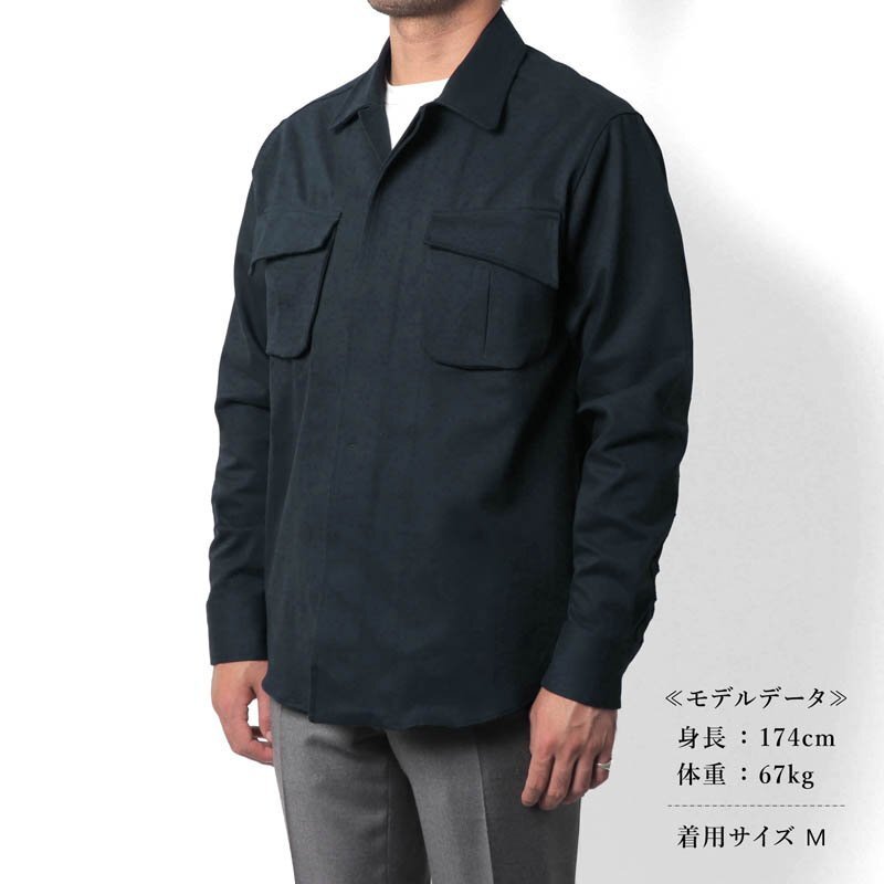 GUY ROVER(ギローバー) / コットンストレッチギャバジンミリタリーシャツジャケット(3750GR654) [guy2520022-L]_画像9