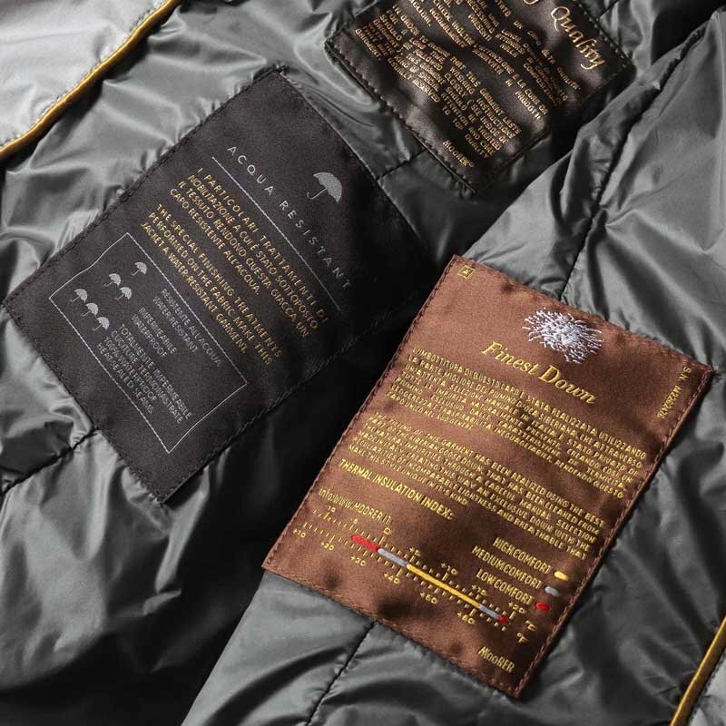 MooRER(ムーレー) / 撥水軽量ストレッチマットナイロン3Bダウンジャケット(ZAVYER-S3) [mor2520061-46]_画像9