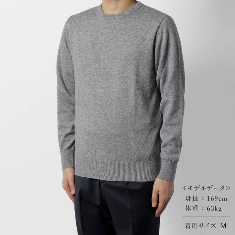 GIM(ジム) / カシミヤシルク12Gクルーネックニット [gim2470082-L]_画像9