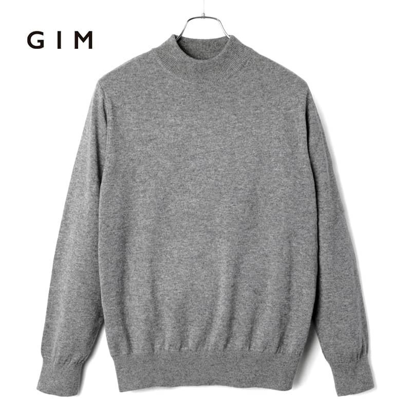 GIM(ジム) / カシミヤシルク12Gモックネックニット [gim2470092-L]_画像1