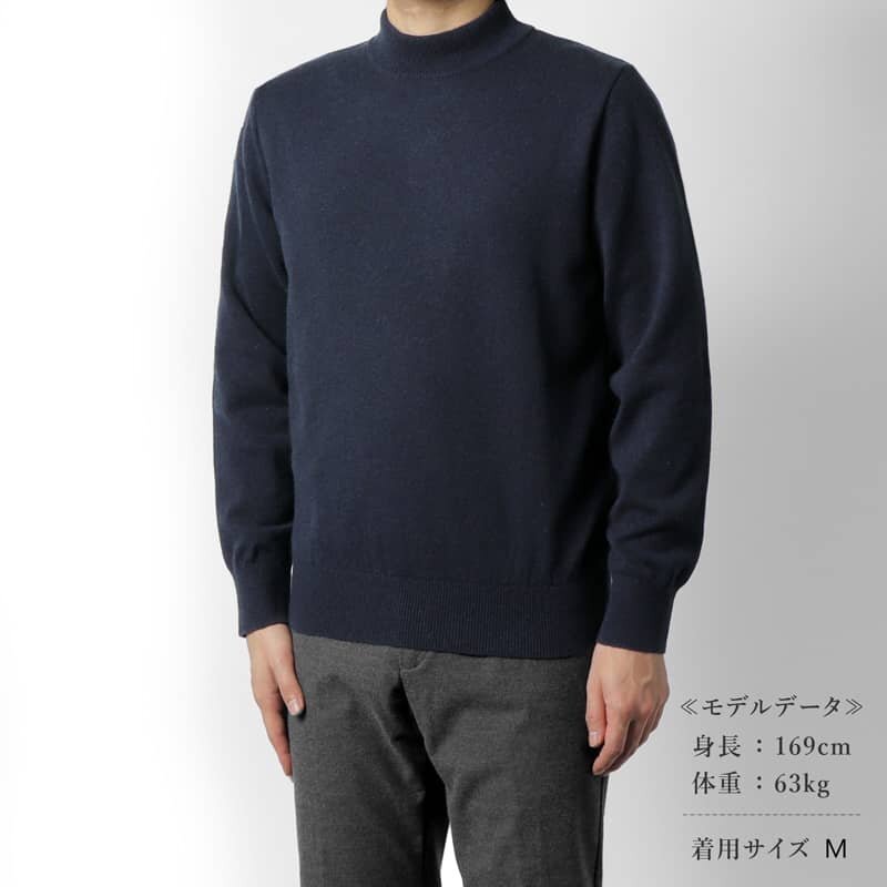 GIM(ジム) / カシミヤシルク12Gモックネックニット [gim2470094-M]_画像9