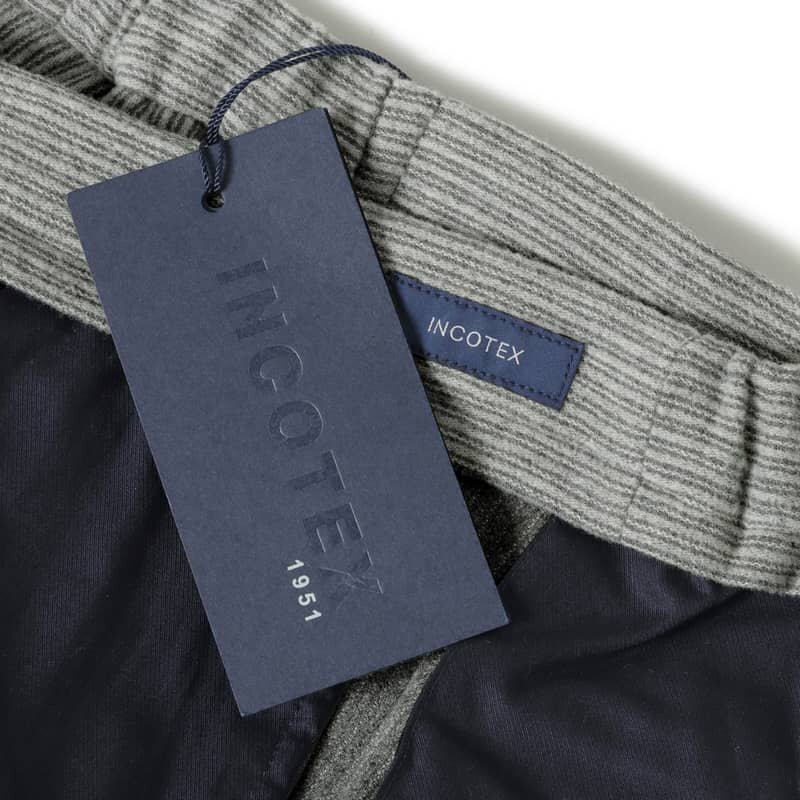 INCOTEX(インコテックス) / ウールカシミヤストライプ柄ウエストシャーリング1プリーツパンツ(88型/TAPERED FIT) [itx2360102-52]_画像8