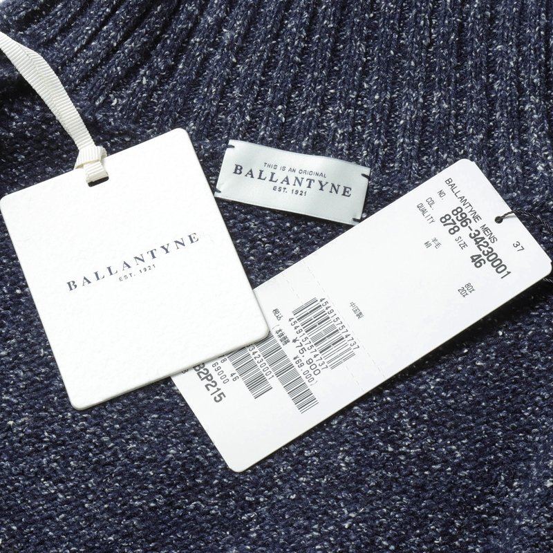 BALLANTYNE(バランタイン) / アーガイル柄ウールシルクミドルゲージタートルネックニット(B2P215 5W122) [brt2520032-50]_画像8