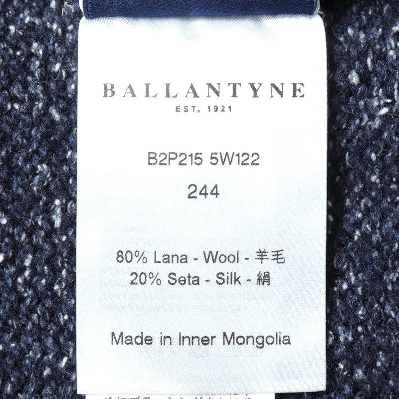 BALLANTYNE(バランタイン) / アーガイル柄ウールシルクミドルゲージタートルネックニット(B2P215 5W122) [brt2520032-50]_画像7