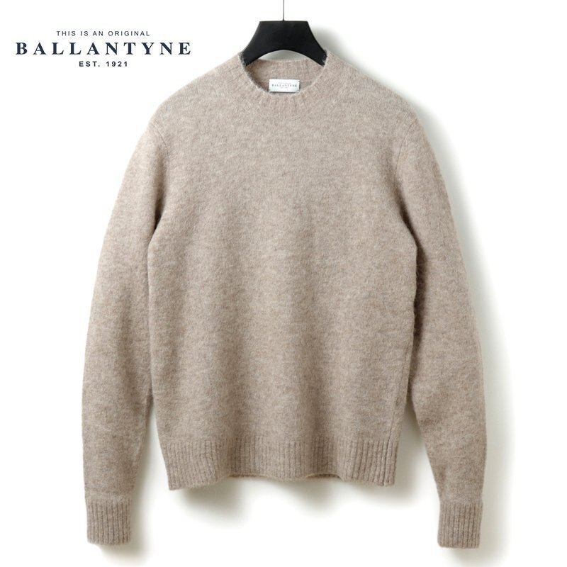 BALLANTYNE(バランタイン) / アルパカウールナイロンミドルゲージクルーネックシャギーニット(B2P000 7W091) [brt2520011-46]_画像1