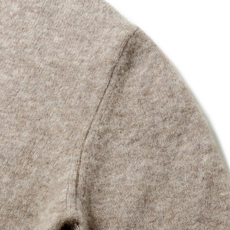 BALLANTYNE(バランタイン) / アルパカウールナイロンミドルゲージクルーネックシャギーニット(B2P000 7W091) [brt2520011-46]_画像6