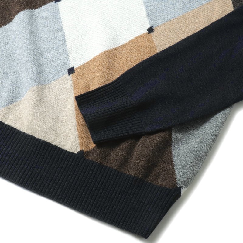 BALLANTYNE(バランタイン) / アーガイル柄ウールハイゲージクルーネックニット(B2P000 12WF2) [brt2530031-48]_画像4