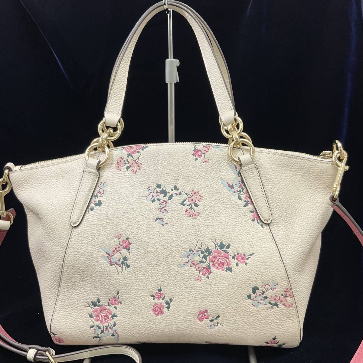 【未使用に近い】COACHコーチ 2WAY ショルダーバッグ ハンドバッグ F25875 ケアカード(C260)_画像3