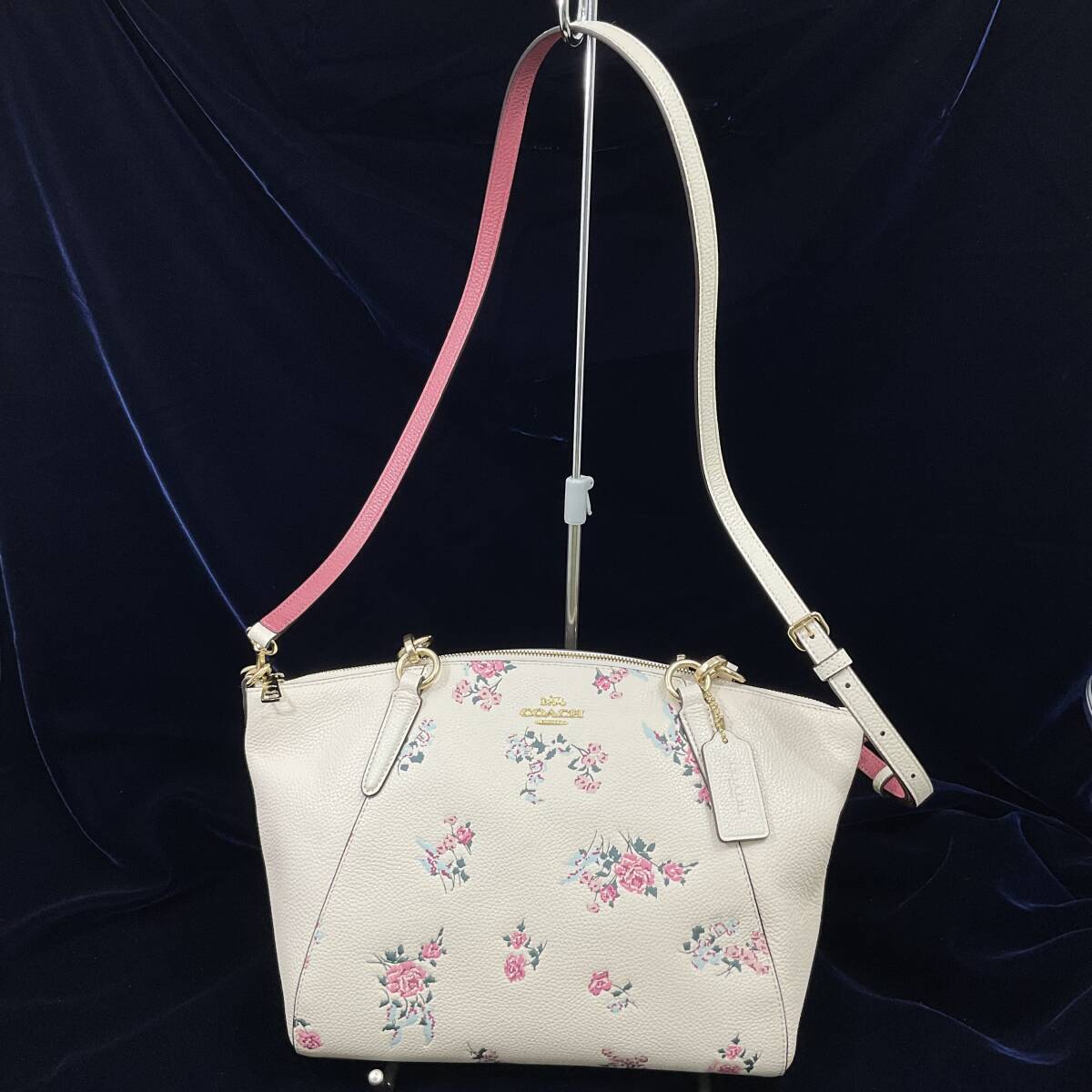 【未使用に近い】COACHコーチ 2WAY ショルダーバッグ ハンドバッグ F25875 ケアカード(C260)_画像7