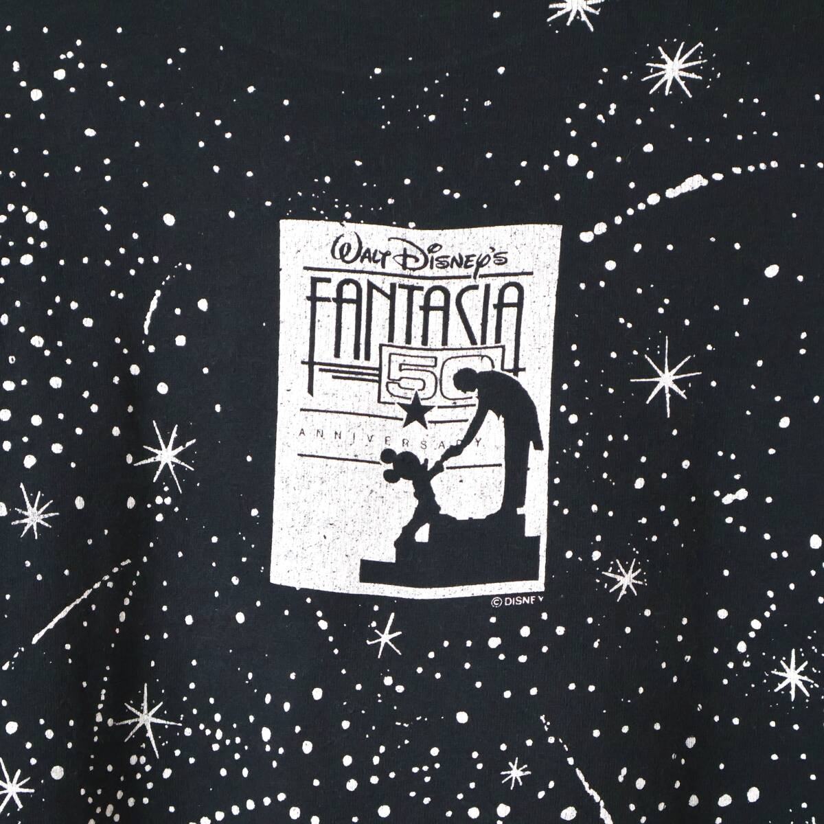 スペシャル 美品 90s Disney FANTASIA L/S Tee ディズニー ファンタジア Tシャツ ロンT 長袖 ヴィンテージ vintage 希少 レア ミッキー L_画像5