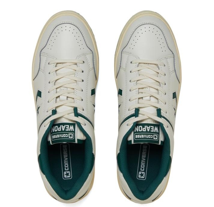 [CONVERSE] WEAPON CC OX WHITExGREEN 26cm