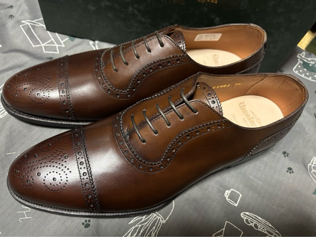  новый товар не использовался Union imperial бизнес обувь темно-коричневый U2002medali on 7.5EE