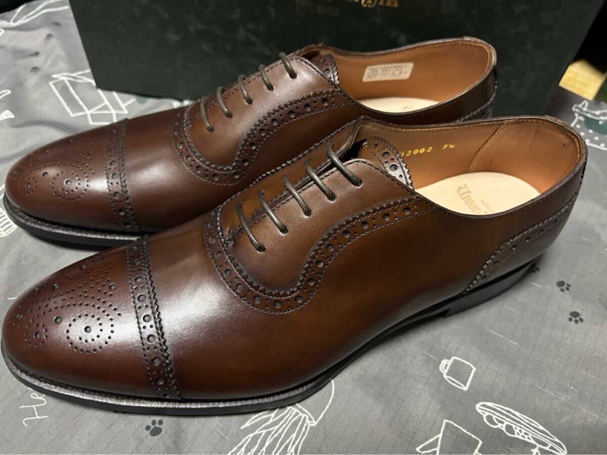  новый товар не использовался Union imperial бизнес обувь темно-коричневый U2002medali on 7.5EE