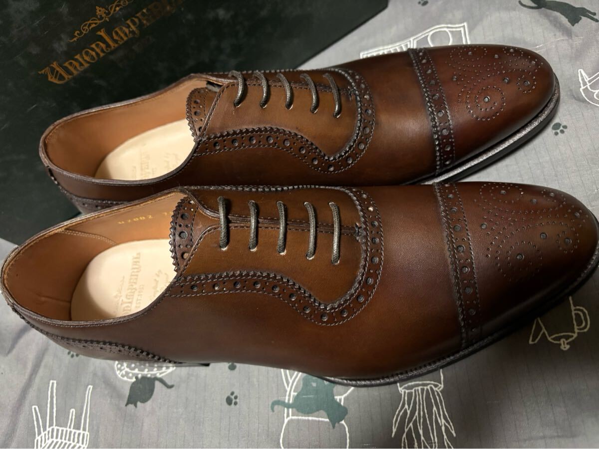  новый товар не использовался Union imperial бизнес обувь темно-коричневый U2002medali on 7.5EE